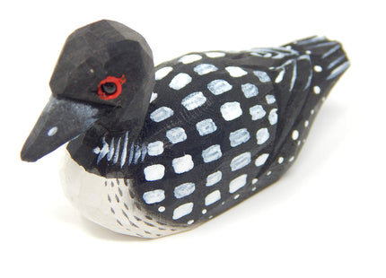 Loon Cake Topper Love Duck Bride & Groom Wedding Engagement Anniversary Handmade Carved Wood Statue
