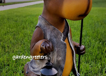 GARDENGREETERS Moose Solar Light Statue Moose Solar Figurine