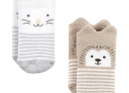 Hudson Baby Girls Unisex Cotton Rich Newborn And Terry Socks, Boy Woodland, 0-6 Months, Boy Woodland, 0-6 Months US
