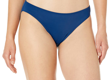 Amazon Essentials Women's Classic Full Coverage Low Rise Bikini Swimsuit Bottom, Deep Blue, Medium