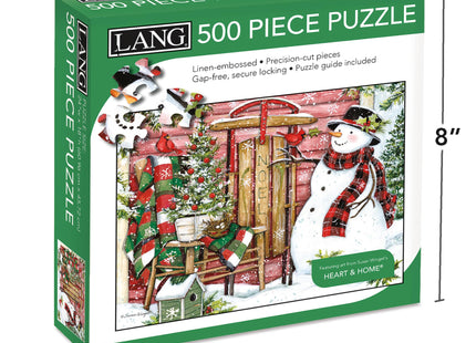 Lang Cardinal Birdhouse Puzzle - 500 PC (5039174), Multicolor