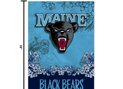 Rico Industries NCAA Maine Black Bears Primary 13" x 18" Double Sided Garden Flag