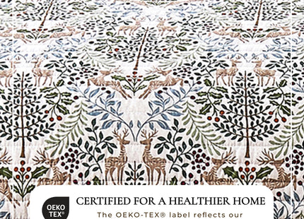 Great Bay Home Twin/Twin XL Quilt Set - 2-Piece Holiday Lodge Printed Bedding Set - Soft, Lightweight, Winter Bedspread (Woodland Deer)
