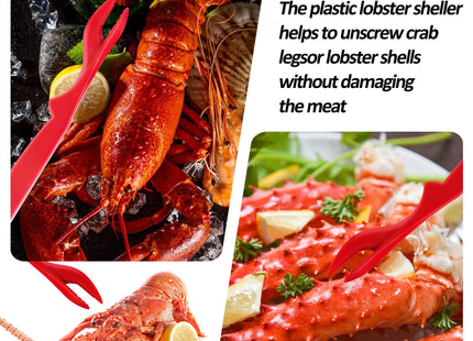Seafood Crab Crackers and Tools, 21 Pcs Crab Leg Crackers Tools, Lobster Crackers and Picks Set, Crab Utensils Seafood Tools, Crab Forks Scissors Lobster Shellers, mobzio Nut Cracker Set for Crab Legs