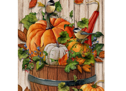 Covido Home Decorative Pumpkin Gourd Chickadee Large House Flag
