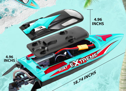 BEZGAR HJ816 18 Inch 55 KPH Big Brushless RC Boat for Adults