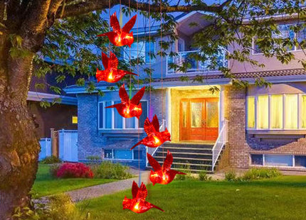 Cardinal Solar Wind Chimes for Outside, Christmas Cardinal Gifts for Women