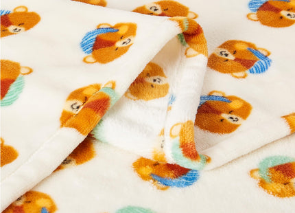 Amazon Basics Kids Fleece Blanket, Ultra-Soft Lightweight Throw for Children, Premium for Warmth, 50 x 60 Inches, Woodland Bears