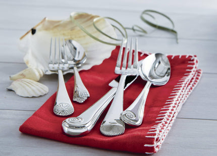Reed & Barton Seashell 5Pc Flatware Place Setting, 5 Piece, Silver