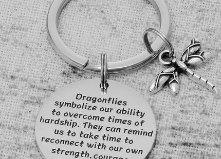 AHAETH Dragonfly Gift Keychain Dragonflies Jewelry Dragonflies Lover Gifts for Men Inspirational Gifts Encouragement Gift for Friend Dragonfly Keychains for Women