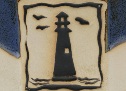 Cape Shore 16oz Hand-Crafted Stamped Potter's Mug, Multiple Styles Available (Lighthouse)
