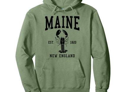 Maine New England Est. 1820 Lobster Vintage Pride Pullover Hoodie