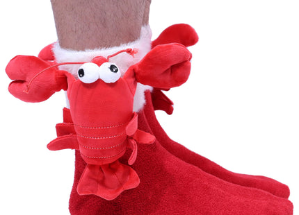 Lobster Socks for Women, Cute 3D Fuzzy Socks, Christmas Stocking Stuffers