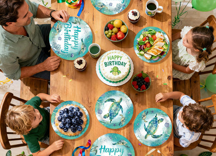 96Pcs Sea Turtle Birthday Party Decorations for Sea Beach Serves 24