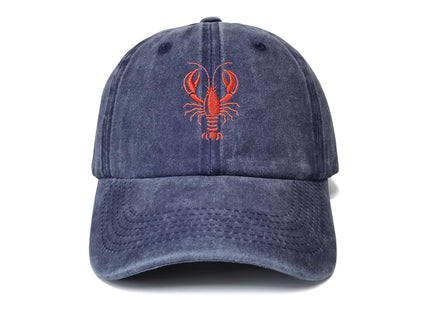 Shenbors Embroidered Lobster Dad Hat, Gifts for Crawfish Lovers