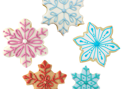 Ann Clark Snowflake Cookie Cutter Set of 5, Made in USA