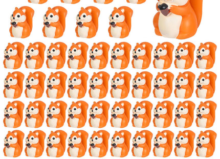 PCTCSHQ 116 Pcs Mini Squirrel Figurines Tiny Resin Squirrel
