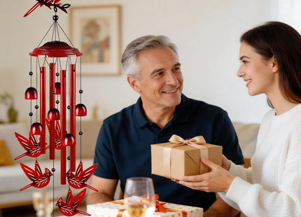 YHmall Cardinal Wind Chimes for Outside, 35" Cardinal Gifts for Women