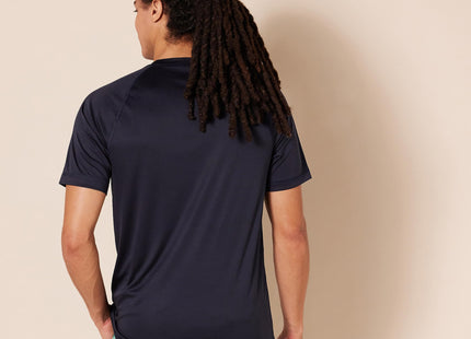 Amazon Essentials Men's Slim-Fit Short-Sleeve Quick-Dry UPF 50 Swim Tee, Breathable Stretchable Fabric, Raglan Seams, Dark Navy, XX-Large