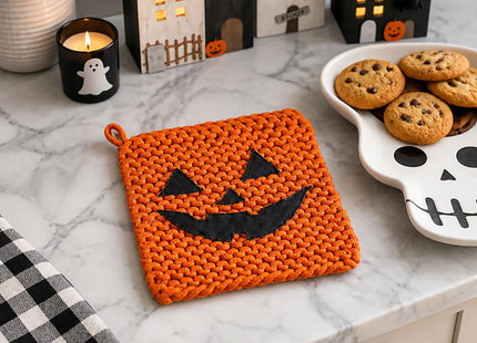 Mud Pie Pumpkin Halloween Pot Holder