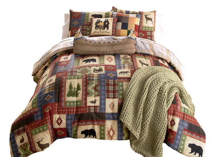 Donna Sharp Queen Bedding Set - Forest Grove Lodge - 3 Piece, 90" x 90"