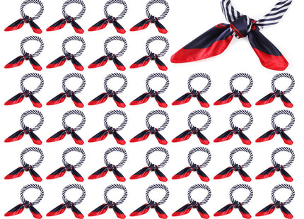 Xtinmee 48 Pack Nautical Sailor Bulk, Flight Attendant Scarf