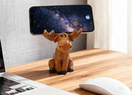 Alaiaiden Moose Decor Family Figurine, Moose Eyeglass Holder Stand