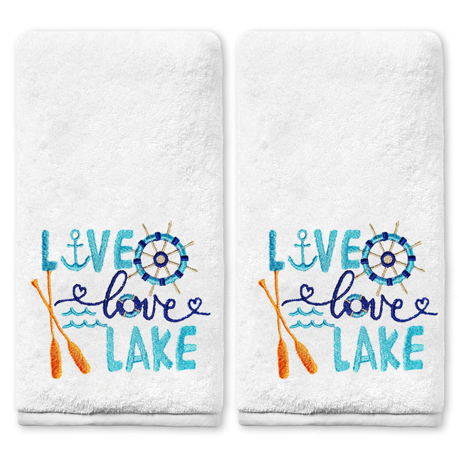 Yanhuecui Lake House Decor Hand Towels for Bathroom, Lake House Gifts