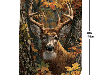 Fleece Throw Blanket Soft Cozy Warm Bed Blanket Decorative Blankets for Home Decor Deer,50x60