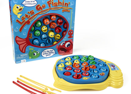 Let's Go Fishin' Game by Pressman - The Original Fast-Action Fishing Game!, 1-4 players