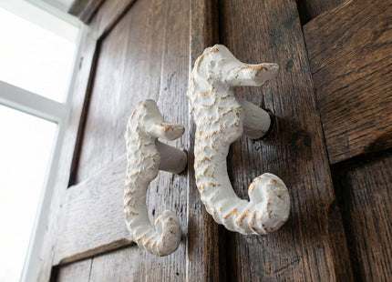 VOSAREA 2PCS Seashell Knobs Nautical Door Handle Beach Ocean Cabinet Drawer Cupboard Pull Sea Drawer Knobs Dresser Knobs Handles for Kitchen Furniture Cabinet Wardrobe Cupboard