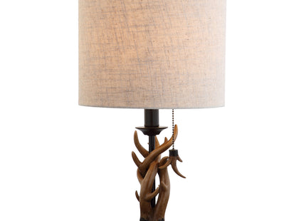 JONATHAN Y Gaston Rustic Faux Antler Resin Table Lamp 20.5", Brown