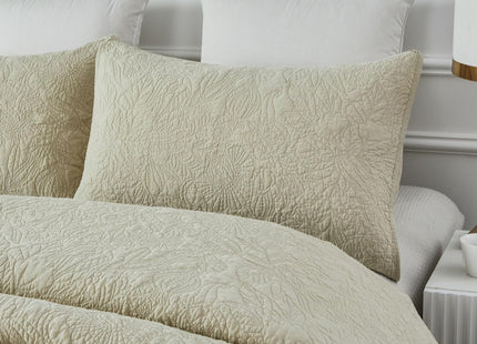 Brandream White Quilts King Size 100% Cotton Quilt Set Coastal Bedding Seashell Starfish Matelasse Coverlet Set Beach Themed Quilt Bedding Set 3-Piece