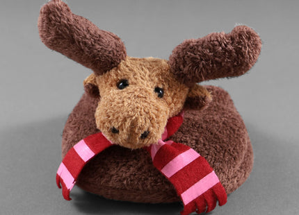Drinkwear 4-Piece Choc Moose Plush Coasters for Wine, Beer and Cocktail