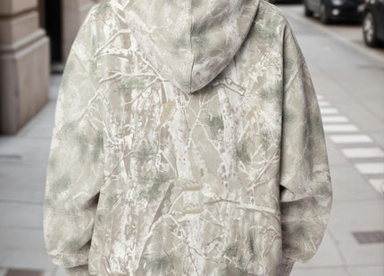 Anoumcy Camo Hoodie Womens Pine Tree Sweatshirts, Light Grey, Small