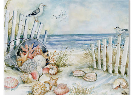 CounterArt Coastal Sanctuary 3mm Tempered Glass Cutting Board