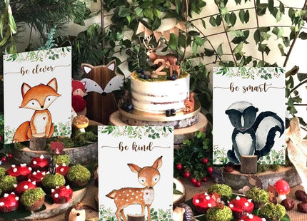 8Pcs Woodland Centerpieces, Woodland Baby Shower for Table Decorations