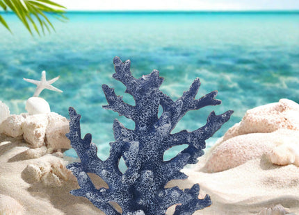 Etlemonde Coastal Beach Blue Coral Reef Statue Home Decor