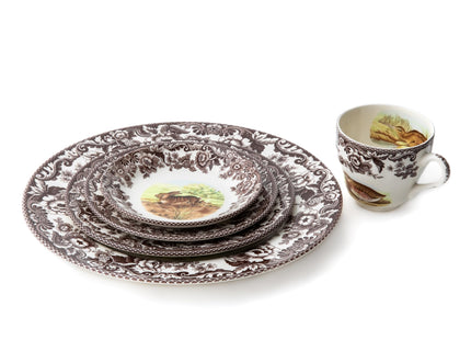 Spode Woodland 5 Piece Place Setting, Pheasant