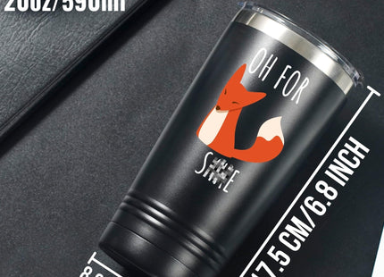 Onebttl Fox Gift, Gifts for National Fox Day, Birthday and Christmas, Stainless Steel Insulated Tumbler