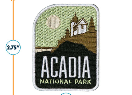 Vagabond Heart Acadia National Park Patch - Iron On Travel Badge - Acadia Patch - Great Acadia Maine Souvenir