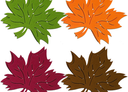 Tatuo 8 Pcs Fall Maple Leaf Placemats Autumn Placemats(12.8 x 12.8 Inch)