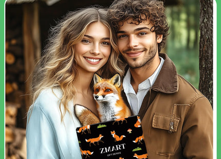 Zmart Fox Socks for Women Men - Cool Red Fox Themed Gifts for Adults