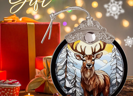 Deer Ornaments for Christmas Tree - Jocidea Deer Christmas Ornament - Beautiful Deer Ornament Gift - Holiday Keepsake - Deer Stocking Stuffer - Deer Gift