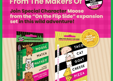 Moose Match Mayhem Speed-Matching Card Game by Taco Cat Games, Ages 7+