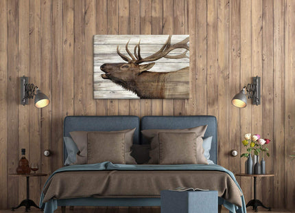ARTISTIC PATH Farmhouse Deer Pictures Canvas Wall Art, 36x24 Inch