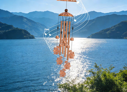 Hoemwarm Squirrel Wind Chimes for Outside Squirrel Gifts for Women Men