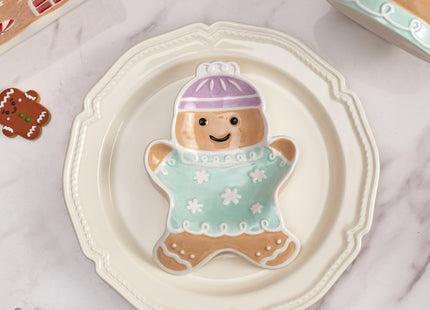 Bico Gingerbread Man Spoon Rest, for holding Spoon, Ladle, Utensils, Dishwasher Safe
