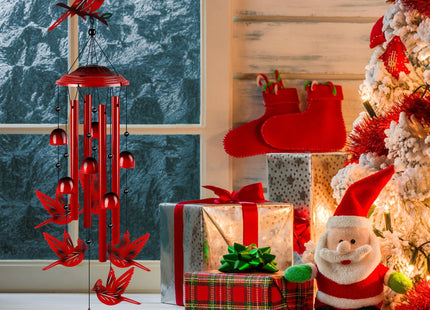 YHmall Cardinal Wind Chimes for Outside, 35" Cardinal Gifts for Women