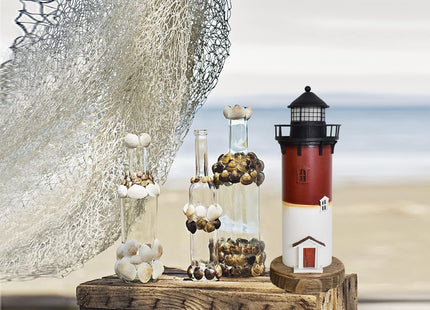 Lighthouse Decor Nautical Decoration Wooden Light House Figurine Lighted